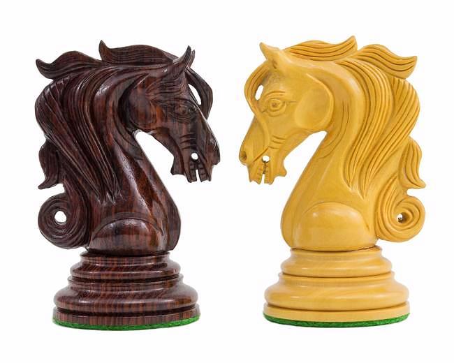 PORTE3 Jeu d'Echecs "Porte du Roi" en Bois de Rose