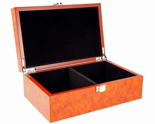 Coffret de Rangement en Placage de Racine (Hauteur de Roi = 8,8 cm)