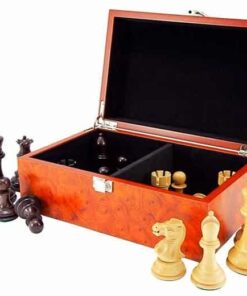 Coffret de Rangement en Placage de Racine (Hauteur de Roi = 8,8 cm)