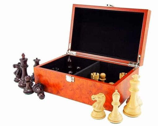 Coffret de Rangement en Placage de Racine (Hauteur de Roi = 8,8 cm)