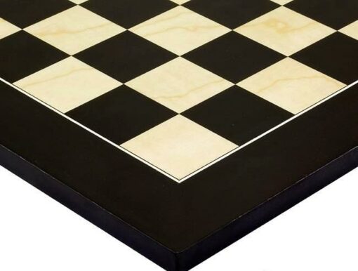 Ensemble "Atlantic Gloss" Echiquier en Bois d'Erable et Jeu d'Echecs en Bois