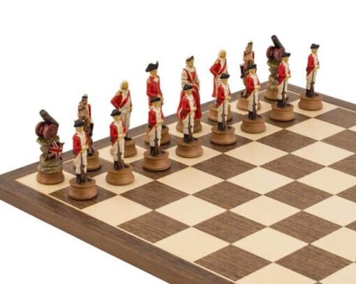 Jeu d'Echecs en Résine "Guerre d'Indépendance des Etats-Unis"