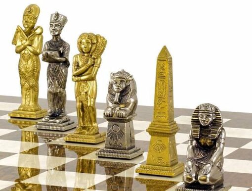 Jeu d'Echecs en Métal "Egypte"